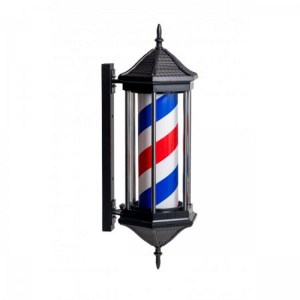 Barber Pole Icon Hexagon 